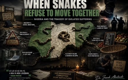 WHEN SNAKES REFUSE TO MOVE TOGETHER: NIGERIA’S TRAGEDY OF ISOLATED SUFFERING