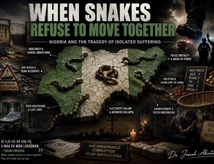 WHEN SNAKES REFUSE TO MOVE TOGETHER: NIGERIA’S TRAGEDY OF ISOLATED SUFFERING